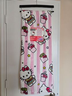 Hello Kitty Hamburger Fries Milkshake Foodie 50"x70" Throw Viral Blanket