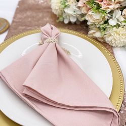 Pink Linen Napkins