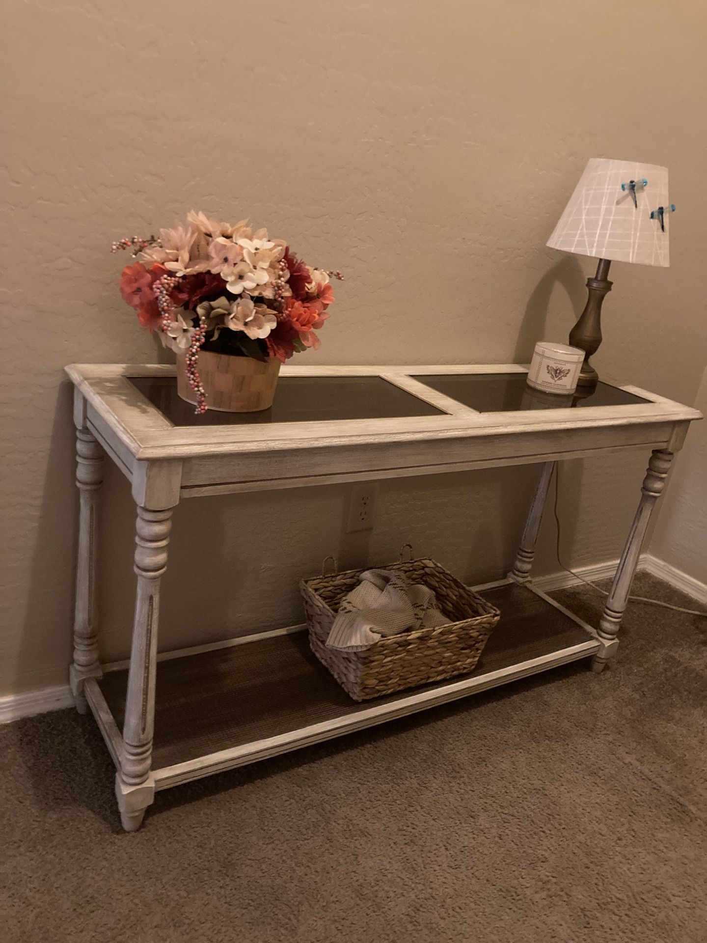 Console Table, Distressed, Boho Chic