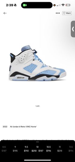 Jordan 6 uncs home 
