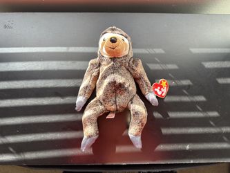 Vintage 1999 Slowpoke the Sloth Ty Beanie Baby – Original w/ Tag – Retired