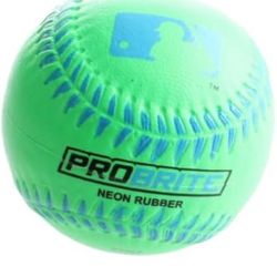 Franklin Sports MLB ProBrite Neon Colored Soft Rubber Tee Ball Baseballs