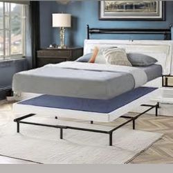 King Size Mattress 10 Inches Set With Box Springs And Metal Bed Frame New From Factory Delivery Same Day