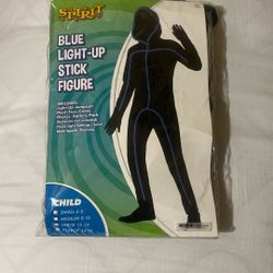 Blue Light Up Stick Figure