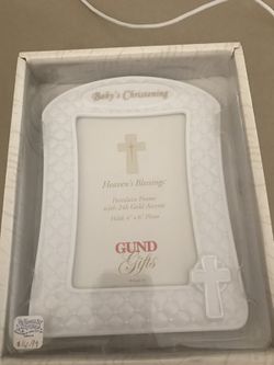 Baby's Christening Frame