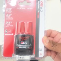 New Milwaukee M12 2.0 battery