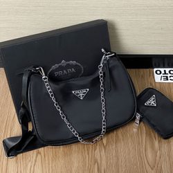 Pra*da Hobo Three In One