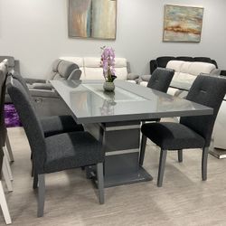 TAX SEASON SALE ‼️🔥 STUNNING 5pc DINING TABLE SET FURNITURE 🤩🎊