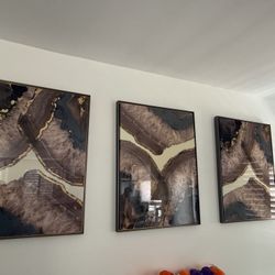 3 Extra Large Wall Picture Art Decoration 