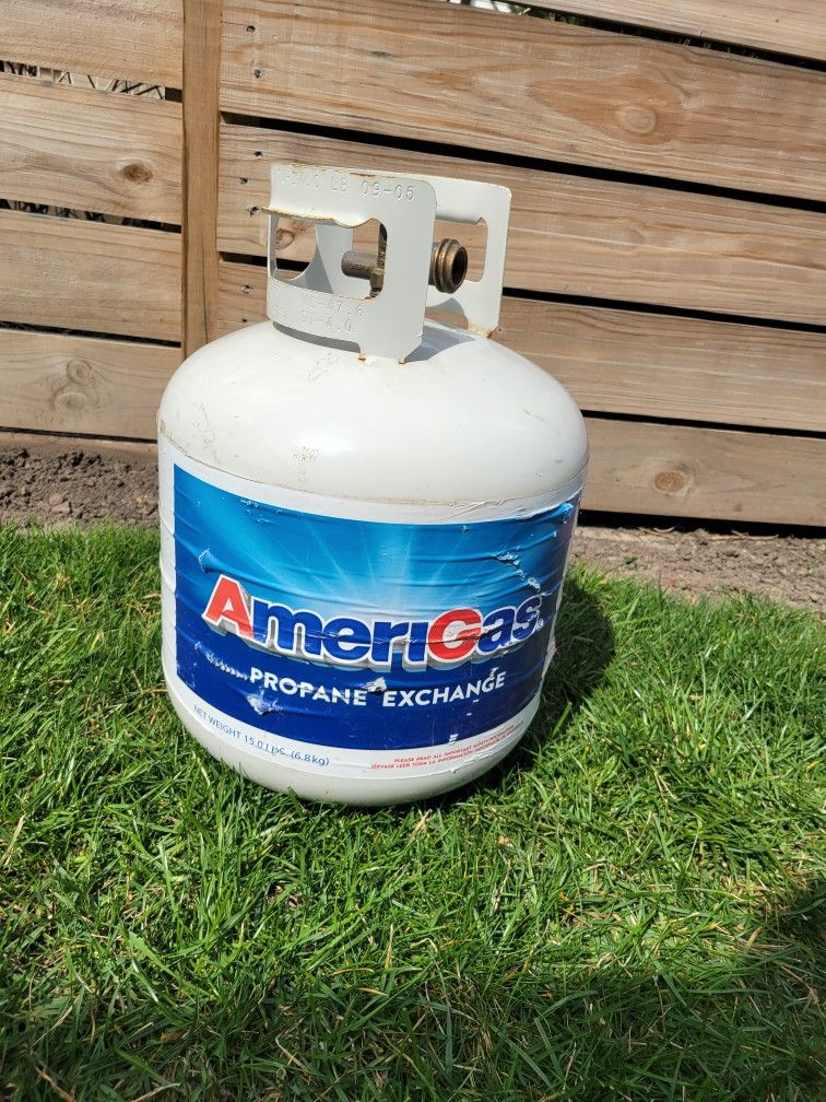 15 Lb Empty Gas Grill Propane Tank