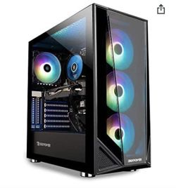 iBUYPOWER Pro Gaming PC Computer Desktop Trace 4 MR 180A (AMD Ryzen 5 3600 3.6GHz, NVIDIA GeForce GT 710 1GB, 8GB DDR4 RAM, 240GB SSD, WiFi Ready [D1]
