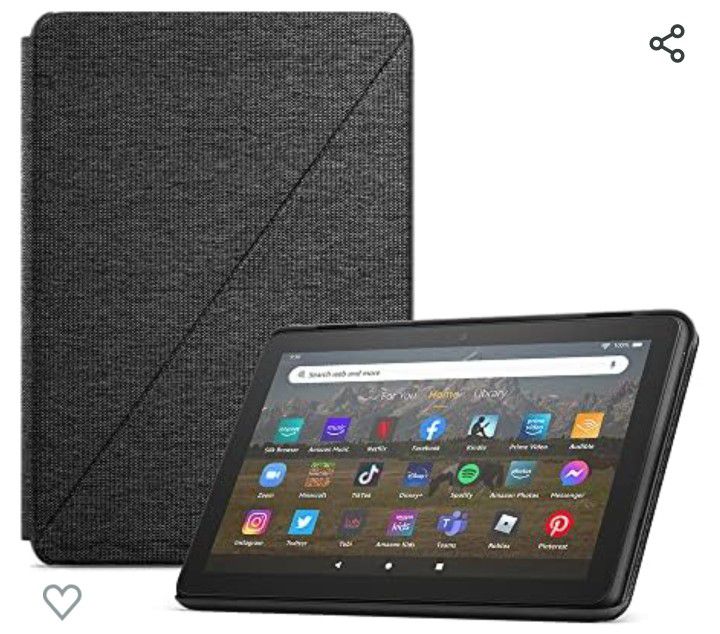 Amazon Fire HD 8 Tablet (10th Gen, 2020) With Alexa - Tablet & Tablet Case
