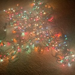 Outdoor colored string lights。5pcs。 all100ft
