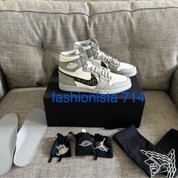 Dior x Air Jordan 1 high size 11! SHIPS NOW! Super STEAL! Accepting OFFERS