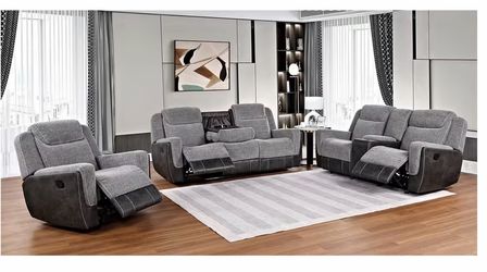 Nisa Grey Reclinables 3pc 😎🔥🥰📍🤓🚛