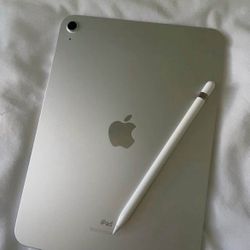iPad 10th Gen, WiFi+Cellular 256GB Silver+ Apple Pencil 