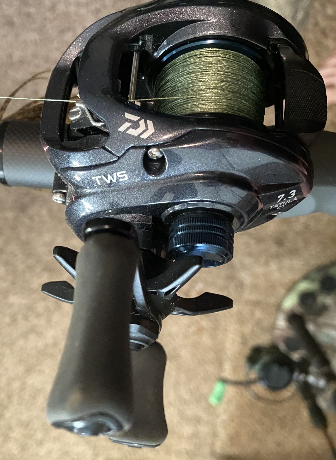 DAIWA TATULA CT BAIT CAST (LEFT) w/ UGLYSTIK CARBON 7’ ROD