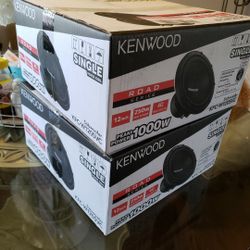 2 Brand New KENWOOD 12" SUBWOOFERS