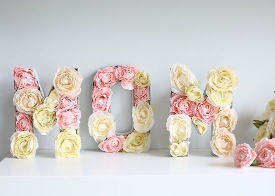 Mothers Day Floral Letters