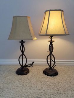 2 Table Lamps + Floor Lamp