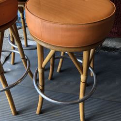 2 Vintage Heywood-Wakefield Bar Stools