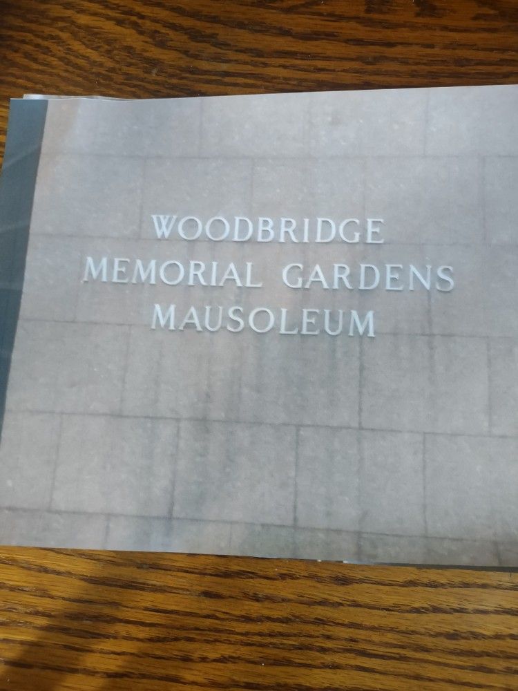 Woodbridge Memorial Gardens Crypt For Two