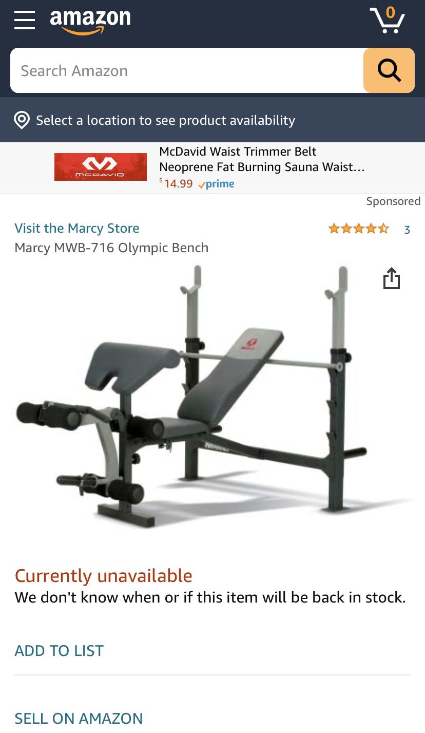 MARCY OLYMPIC BENCH PRESS