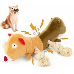 Dog Squeaky Toy Durable, Interactive Stuffed Puzzle Crinkle Paper Chase Toy

Aggressive Chewers 