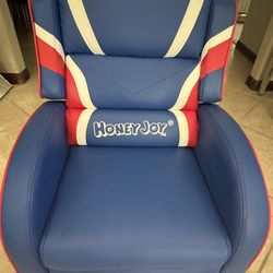 Honey Joy Kids Recliner, Gaming Recliner Chair, Ergonomic Leather Lounge Chair, Adjustable Recliner Sofa for Boys Girls