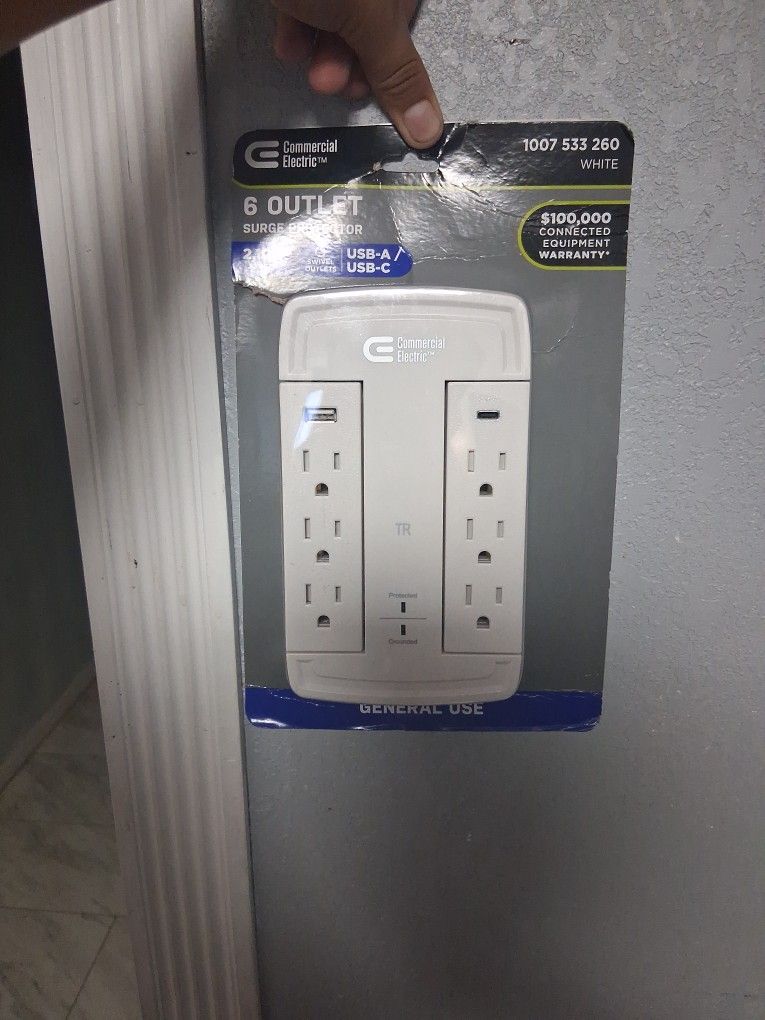 Six Outlit Surge Protector