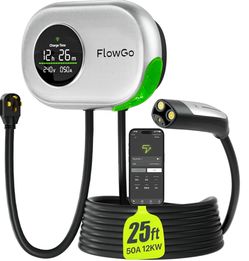 Level 2 Charger for Tesla 50A - Home Charger Motion-Activate Display