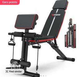 Adjustable Weight Bench Foldable Workout Bench Press for Full Body