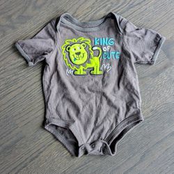 Jumping Beans Baby Boy Short Sleeve Bodysuit, Lion , 3 Months