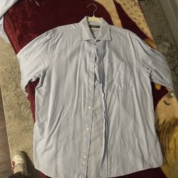 Blue long sleeve button up shirt #mensfashion