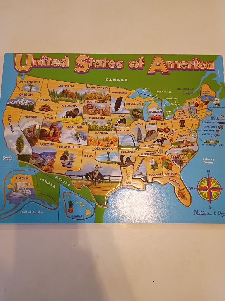 Melissa & Doug United States Puzzle Map
