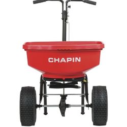 Chapin International 8301C 80-Pound Contractor Turf Broadcast Spreader, 1-Pack, Red