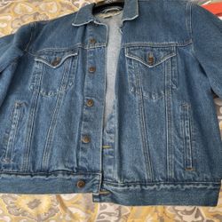 Eddie Bower Denim Jacket Size Large