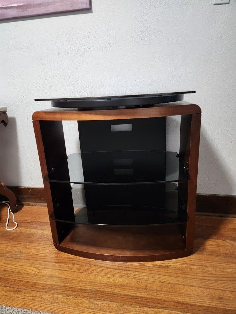 Tv Stand-Solid Wood/glass
