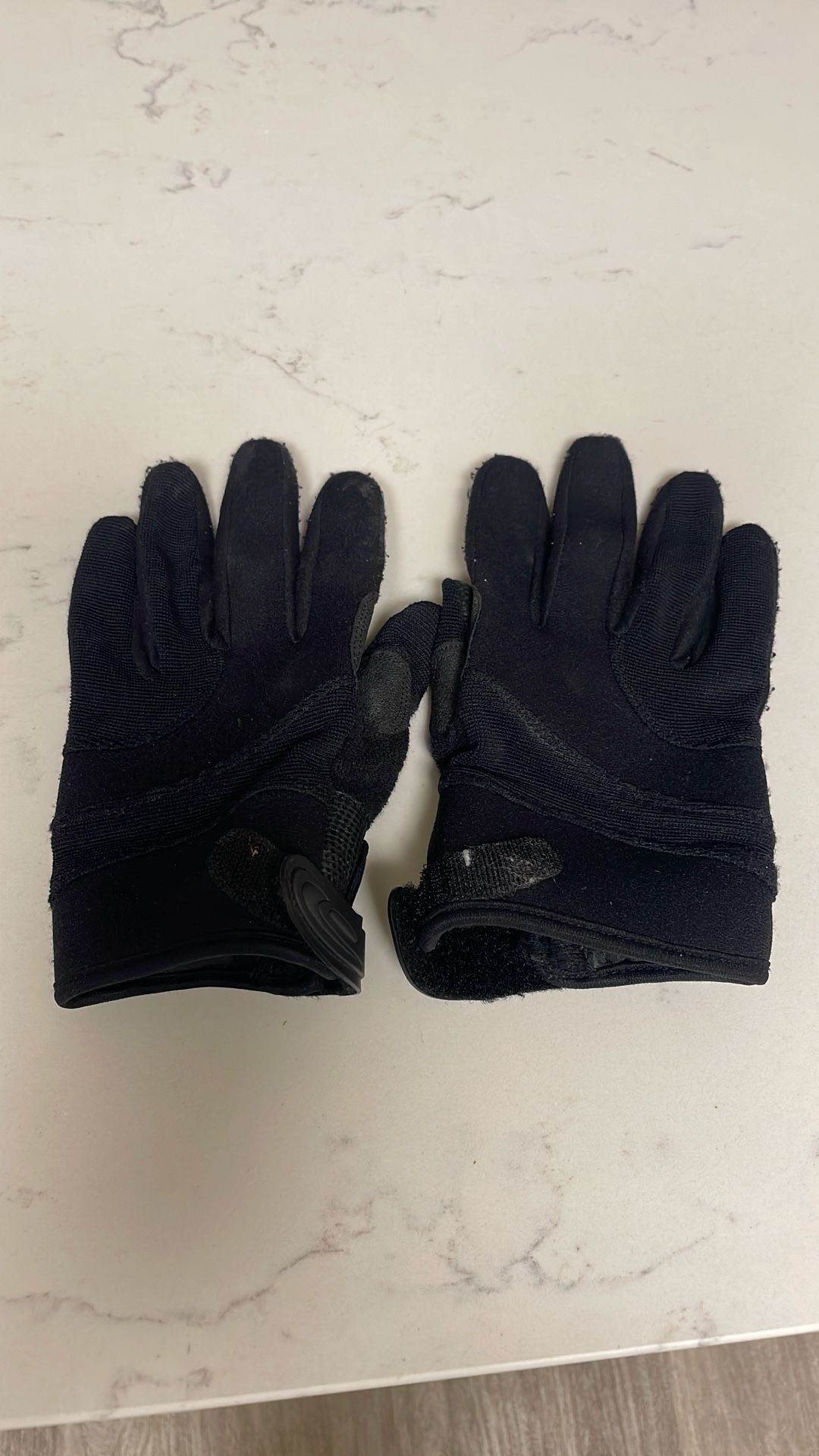 Medium Leather/fabric Gloves