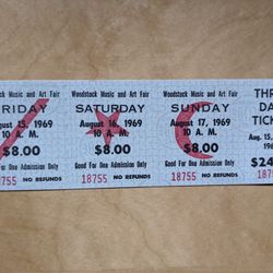 Woodstock 3-Day Ticket - #18755