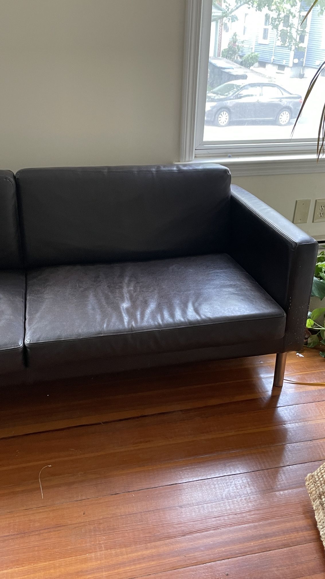 Brown Leather Couch