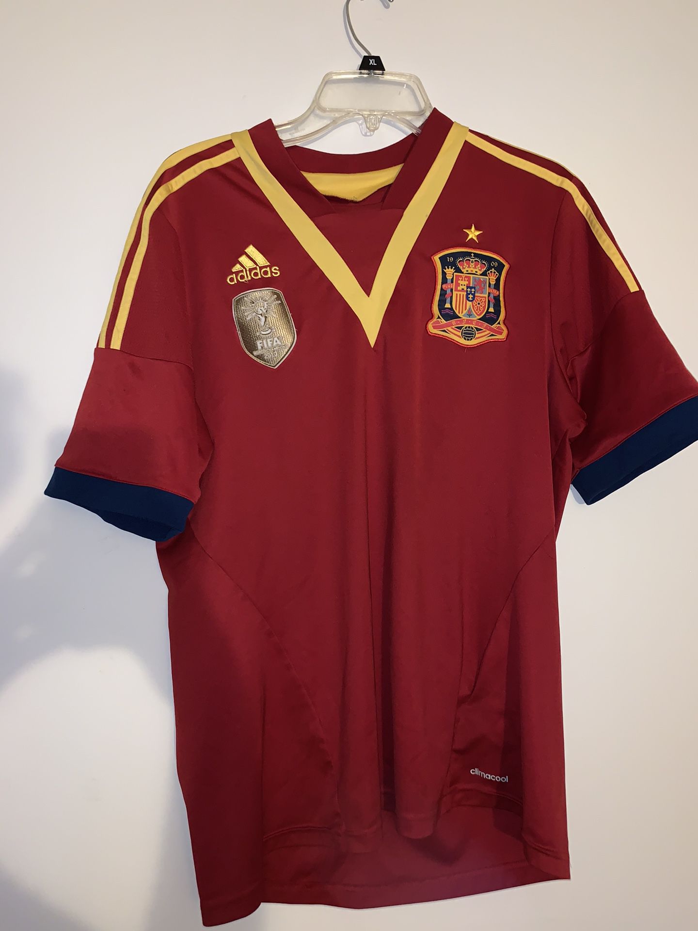 Spain Jersey with World Cup patch Size: L
