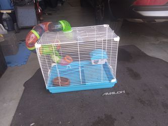 Hamster Cage With One Mini Food Bowl
