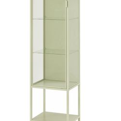 Ikea Rudsta Glass Door Cabinet Light Green Display