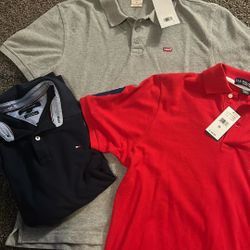3 Men’s Polos Size Small And Medium