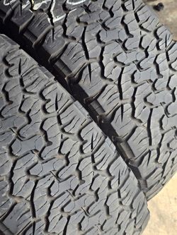 (4) 265 75 16 LT BF GOODRICH TIRES $320 INSTALLED
