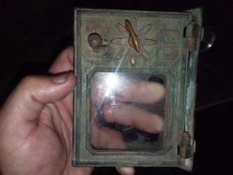 1890,s post office lock box doors brass and glass vintage antique u.s. post office