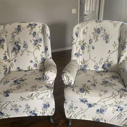 Wing Back Chairs       PRICE REDUCED 