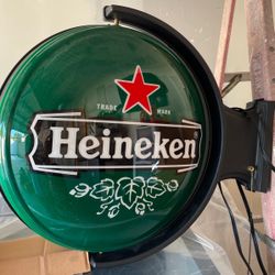 Heineken Rotating Light Sign