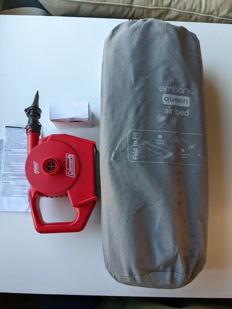 Coleman Quickpump And Embark Air Mattress